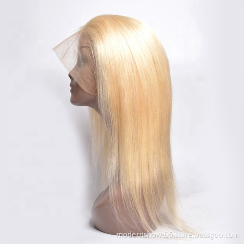 613 Hair Blonde Lace Front Wig Vendors Virgin Human Hair 613 Full Lace Wig Wholesale Best Selling 130% 150% Density Straight